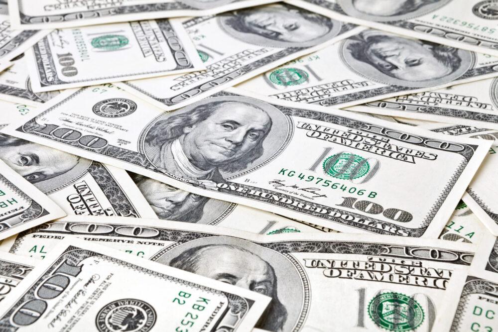 money background from dollars usa. business concept