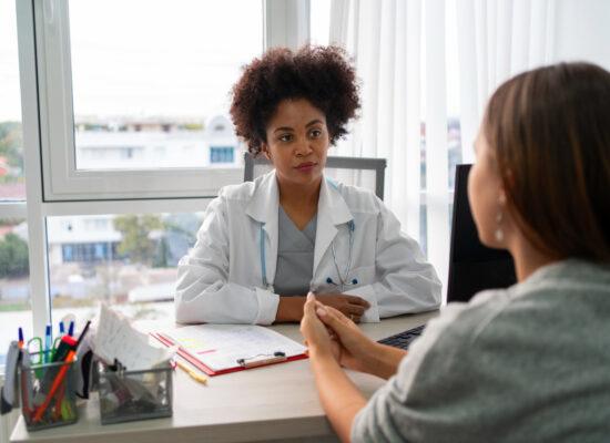 woman consulting with a doctor