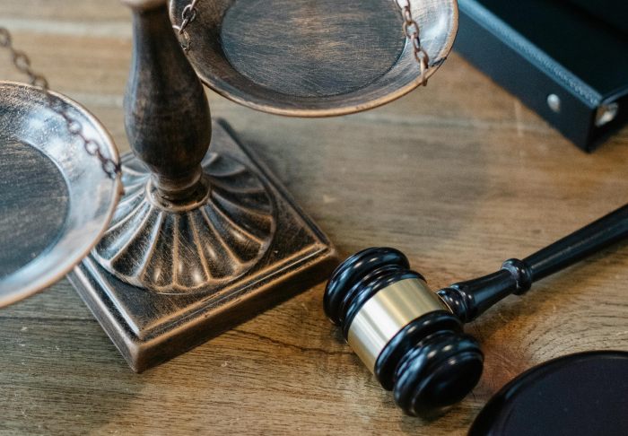 a judge's gavel on a desk