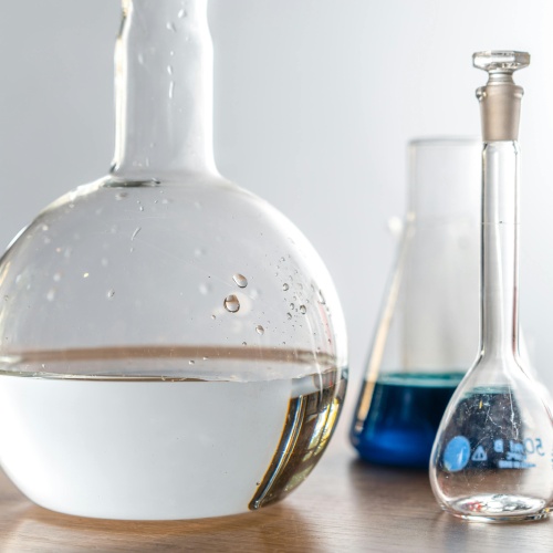 water in beakers